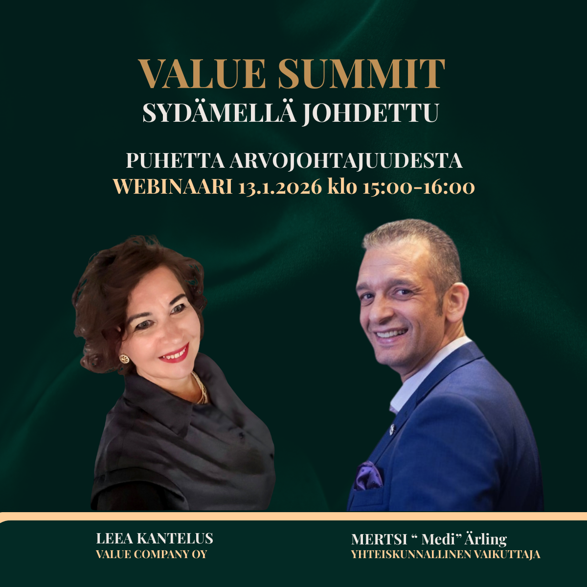 Value Summit - Sydämellä johdettu Webinaari 13.1.2026