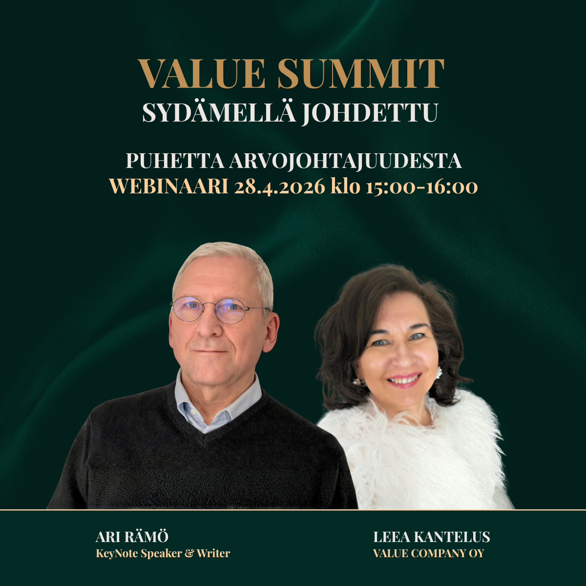 Sydämellä johdettu -webinaari 28.4.2026 Ari Rämö