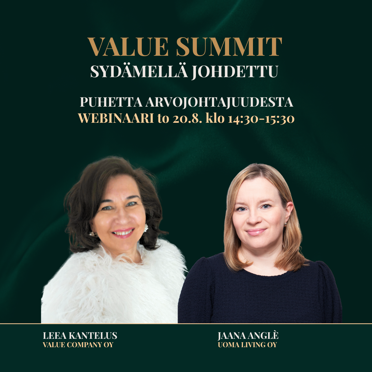 Sydämellä Johdettu -webinaari: Jaana Ángle