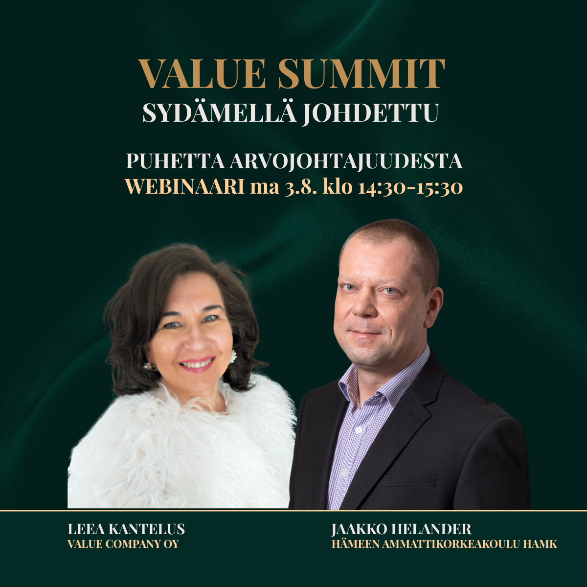 Sydämellä johdettu -webinaari: Jaakko Helander