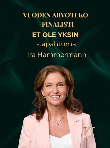 Vuoden 2026 Arvoteko -finalisti_Et ole yksin -tapahtuma_Ira Hammermann